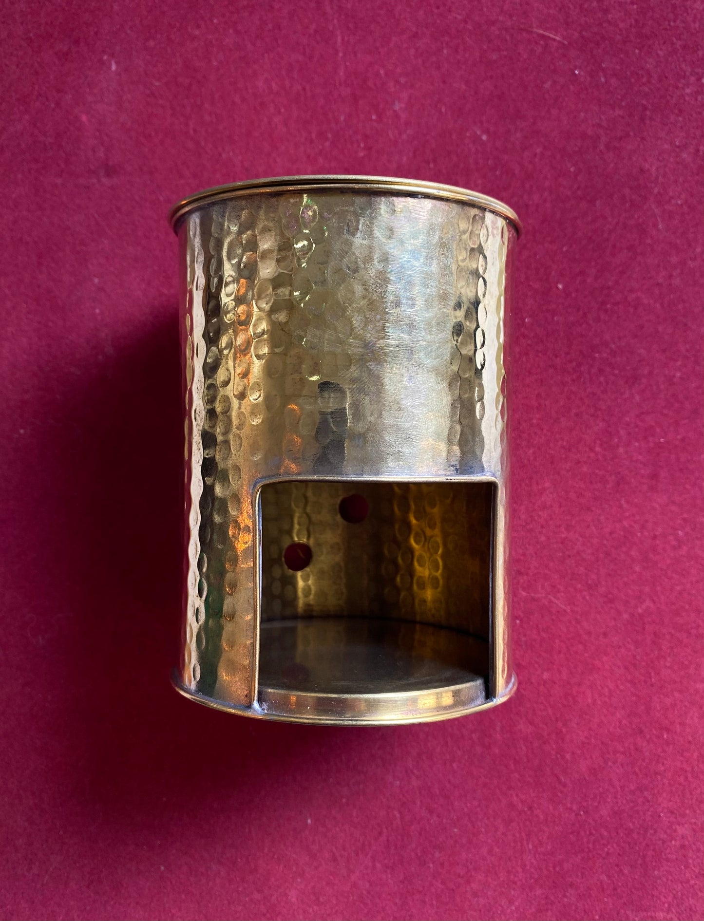 מבער נחושת לשמנים אתריים צבע זהב