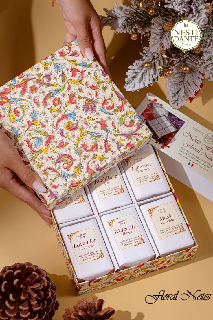 מארז מתנה 6 סבונים מפירנצה איטליה