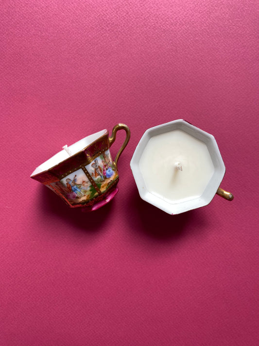 זוג נרות בכלי וינטאג