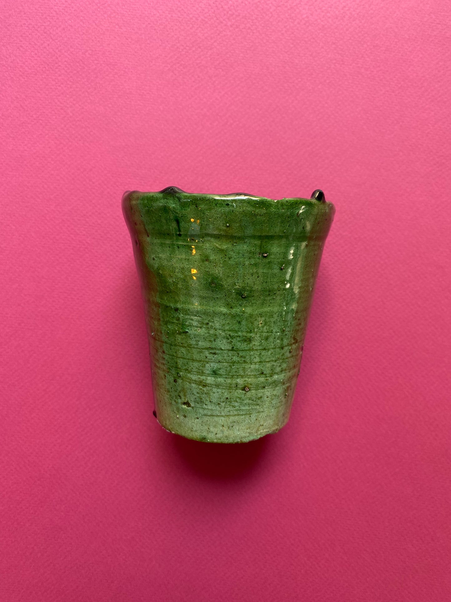 נר פתיל עץ בכלי חרס